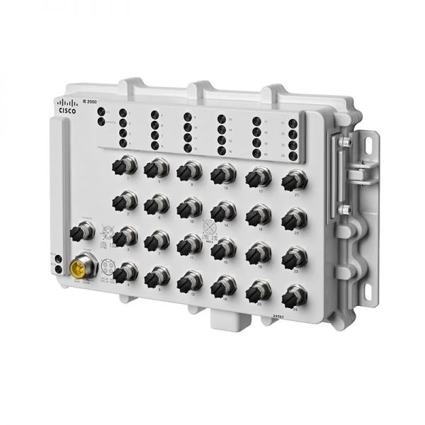 IE-2000-24T67-B، سوئیچ سیسکو IE2000، 24x10/100Base-T، IP67، بدون فن و منبع تغذیه