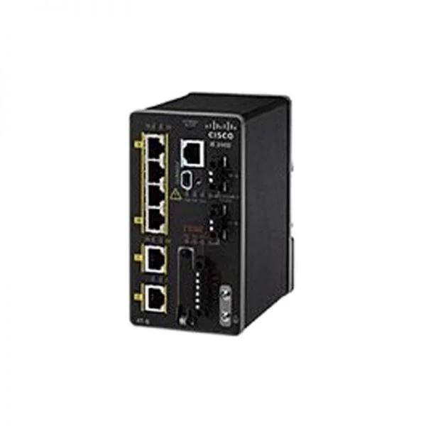 سوئیچ سیسکو IE2000 مدل IE-2000-4T-L، دارای 4 پورت 10/100Base-T و 2 پورت FastEthernet/Lite