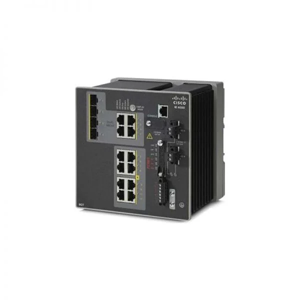 IE-4000-8T4G-E، سوئیچ صنعتی سیسکو IE4000، دارای 8 پورت 10/100M RJ45 و 4 پورت ترکیبی 1G و LAN Base