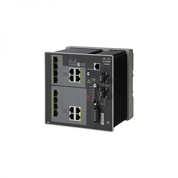IE-4000-4TC4G-E، سوئیچ سیسکو IE4000، دارای 4 پورت ترکیبی 10/100M، 4 پورت ترکیبی 1G و LAN Base