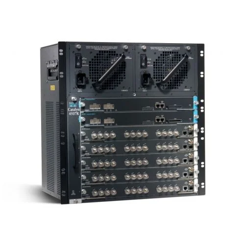 WS-C4507R، شاسی سوئیچ سیسکو کاتالیست، 7 اسلات / فن / بدون منبع تغذیه / سوپروایزر قرمز