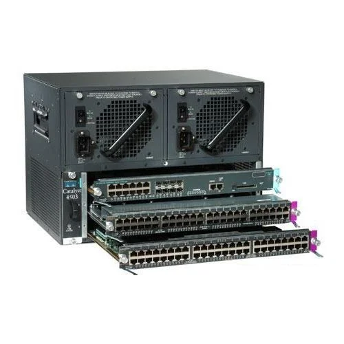 شاسی سوئیچ سیسکو کاتالیست 4500 مدل WS-C4503، دارای 3 اسلات/فن/بدون منبع تغذیه