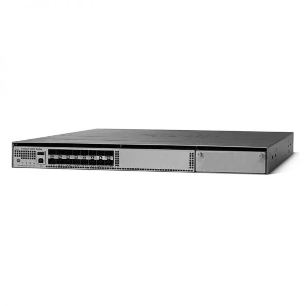 سوئیچ سیسکو Catalyst 4500-X مدل C1-C4500X-16SFP+، دارای 16 پورت 10GE SFP+ و جریان هوای جلو به عقب با IP Base