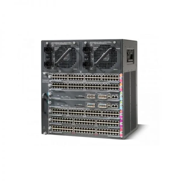 سوییچ سیسکو Catalyst مدل C1-C4507RE+96V+، دارای 2xSup7L-E/2xWS-X4648-RJ45V+E/LAN Base