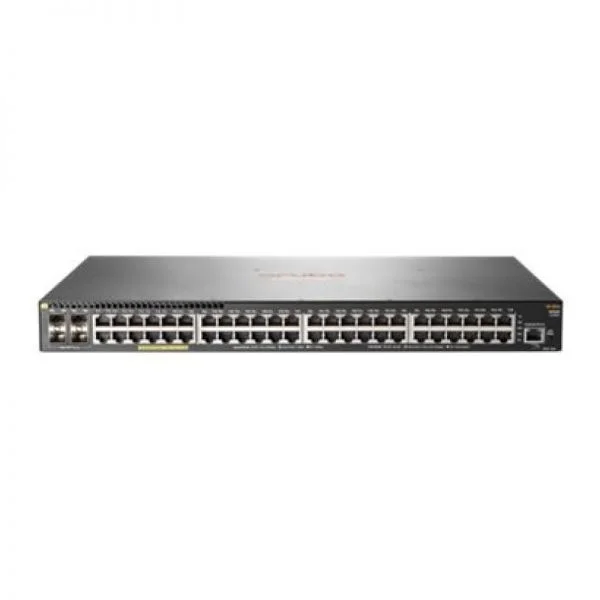 سوئیچ آ Aruba 2930F مدل JL262A، دارای 48 پورت GE PoE+/4 پورت SFP/لایه 3