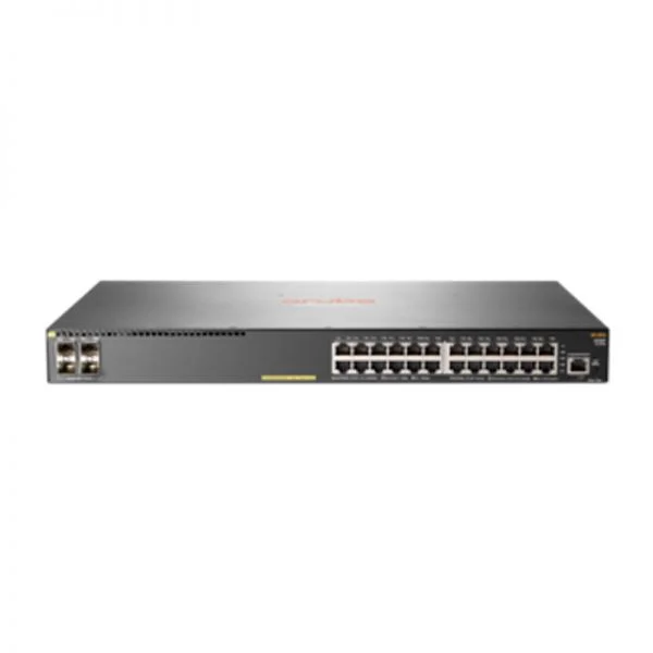 سوئیچ آ Aruba 2930F مدل JL255A با ۲۴ پورت گیگابیتی PoE+ و ۴ پورت SFP+ با توان ۳۷۰ وات