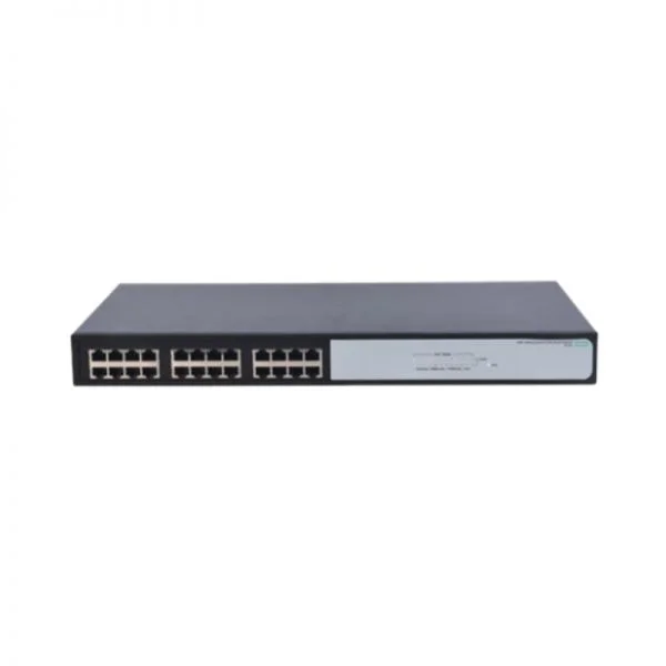 سوئیچ 24 پورت گیگابیتی Aruba HPE OfficeConnect 1420 مدل JG708B، غیر مدیریتی، مناسب برای دسکتاپ/نصب در رک