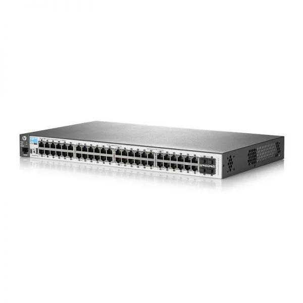 سوئیچ سری Aruba 2530 مدل J9775A، دارای 48 پورت GE و 4 اسلات SFP، بدون فن