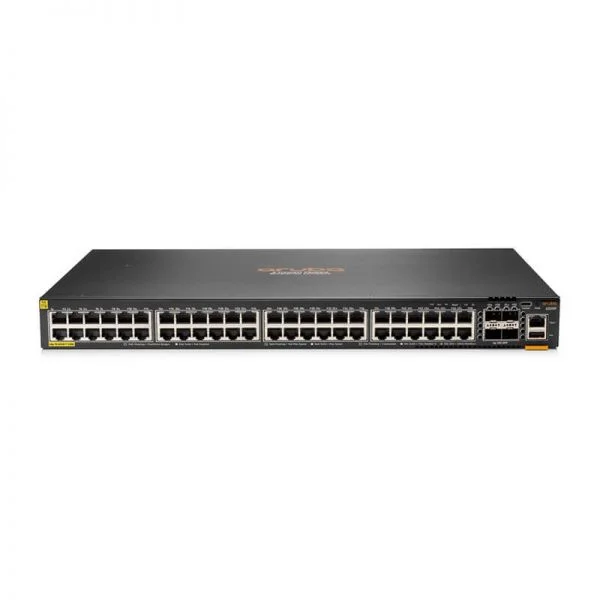 سوئیچ Aruba 6200F مدل JL727A با 48 پورت GE PoE و 4 پورت SFP+ و توان 370W