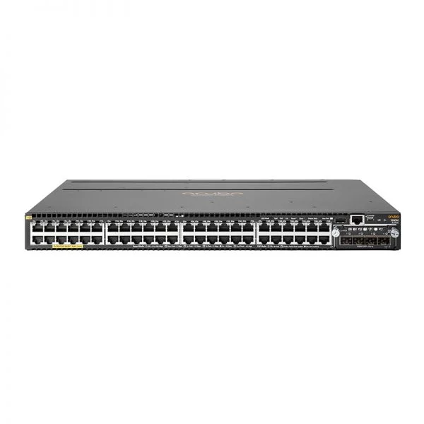سوئیچ آرووبا JL428A مدل 3810M با 48 پورت GE PoE+ و 4 پورت SFP+ و توان PoE 680W