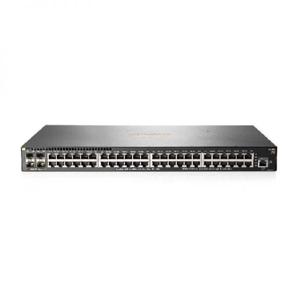 سوئیچ آ Aruba 2540 مدل JL355A، دارای ۴۸ پورت GE و ۴ پورت SFP+، بدون فن و منبع تغذیه