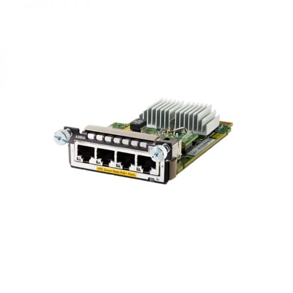 JL081A، ماژول 4 پورت PoE+ آ Aruba 3810M، 4xPoE+ پورت / ماژول پلاگین / قابلیت تعویض سریع