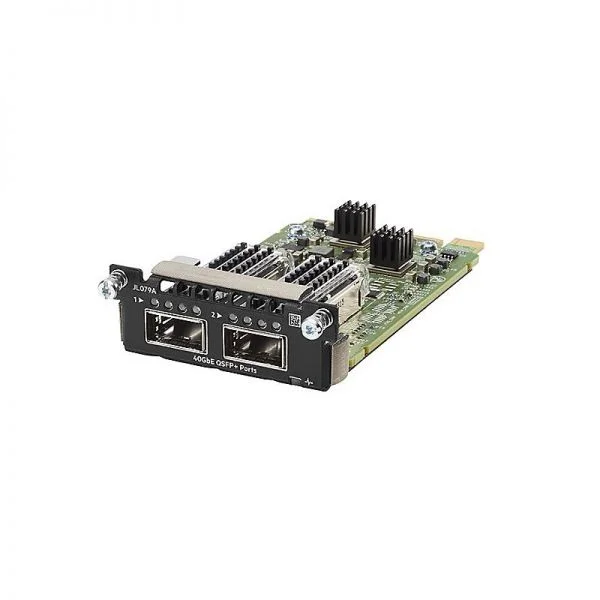 ماژول سوئیچ Aruba 3810M مدل JL079A، دارای 2 پورت QSFP+ 40GbE، قابلیت تعویض سریع و نصب آسان