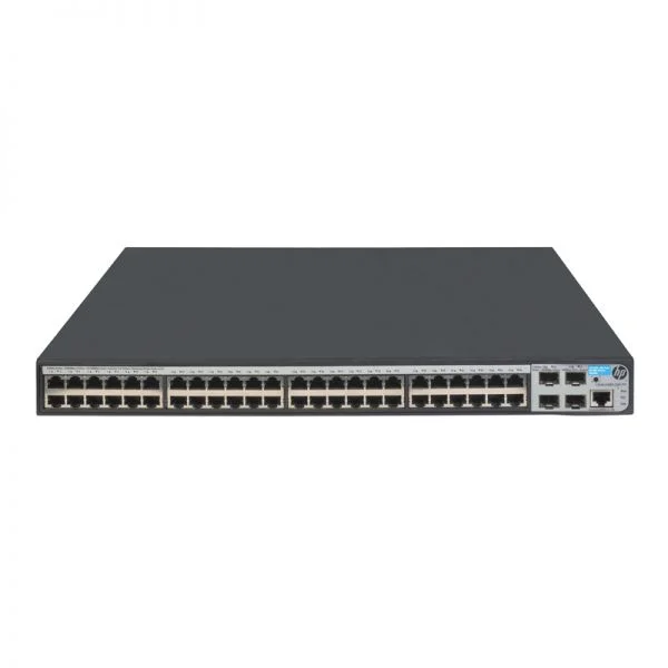 سوئیچ آ Aruba 1920 مدل JG928A، دارای 48 پورت گیگابیتی PoE+ با توان 370 وات، قابل نصب در رک