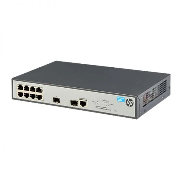 سوئیچ آرویا HP 1920 مدل JG920A، دارای 8 پورت GE، بدون فن، لایه 2