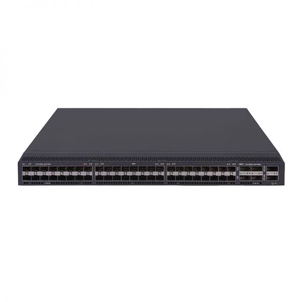 سوئیچ HPE FlexFabric 5940 مدل JH395A، دارای 48 پورت 10GE SFP+ و 6 پورت 40GE QSFP+، بدون فن و منبع تغذیه