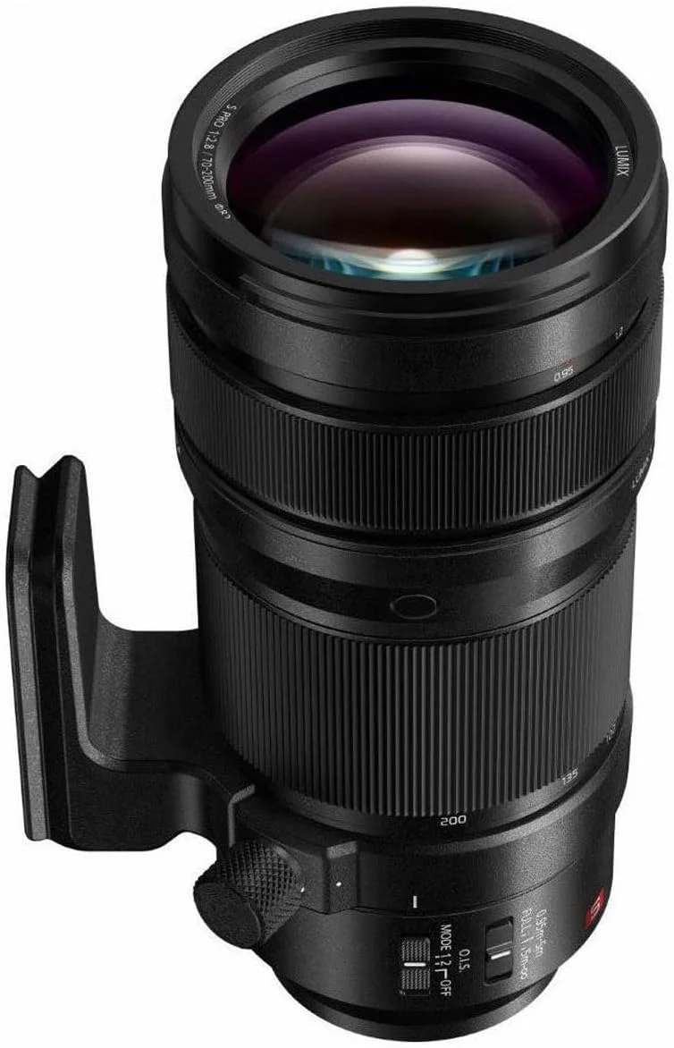 لنز تله فوتو پاناسونیک LUMIX S PRO 70-200mm F2.8، فول فریم L Mount، تثبیت کننده تصویر اپتیکال و مقاوم در برابر گرد و غبار/پاشش/یخ زدگی برای دوربین های بدون آینه سری LUMIX S - S-E70200 (USA)