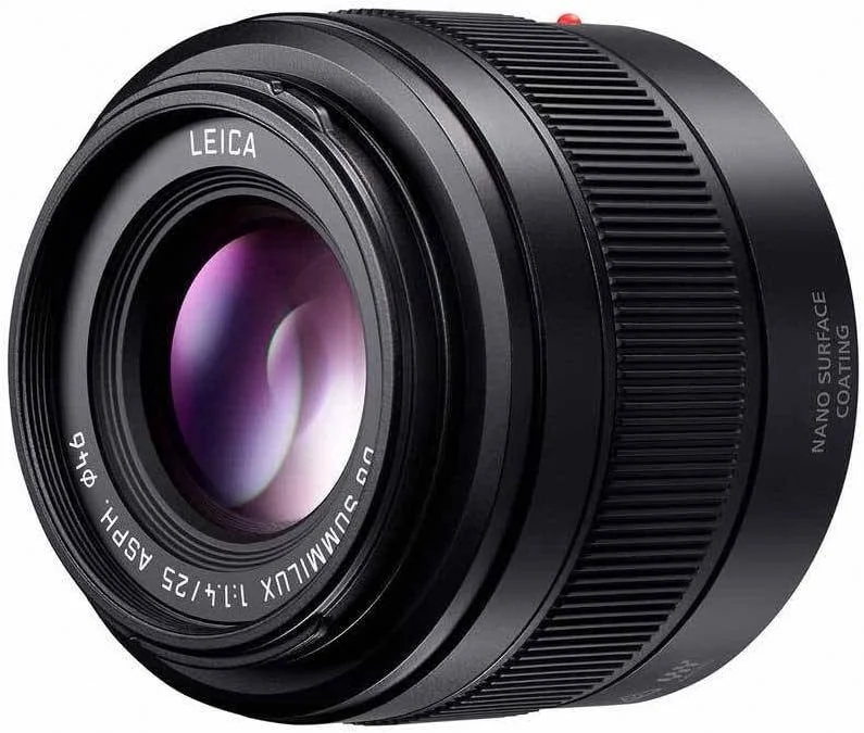 لنز پاناسونیک H-XA025 Leica DG Summilux 25 میلی متر (معادل 50 میلی متر)، مقاوم در برابر گرد و غبار و پاشش آب، F1.4 مشکی