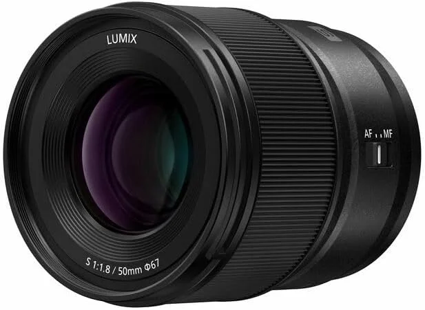 لنز پاناسونیک S-S50E LUMIX S (50 میلی‌متر، فاصله کانونی ثابت، لنز L-Mount، F1.8، سایز فیلتر 67 میلی‌متر) مشکی