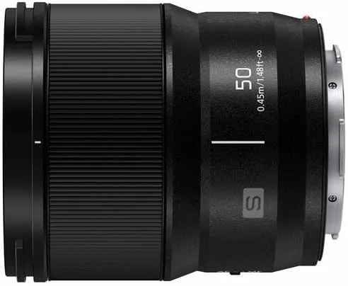 لنز پاناسونیک S-S50E LUMIX S (50 میلی‌متر، فاصله کانونی ثابت، لنز L-Mount، F1.8، سایز فیلتر 67 میلی‌متر) مشکی