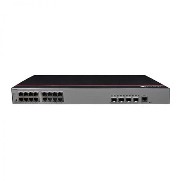 سوئیچ سری Huawei S2700 مدل S2730S-S16FP4S-A، دارای 16 پورت GE PoE و 4 پورت 10GE SFP+، با منبع تغذیه AC