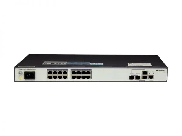 سوئیچ Huawei S2700 مدل S2700-18TP-SI-AC، دارای 16 پورت FE/2 پورت کمبو GE/AC با ولتاژ 110-220 ولت