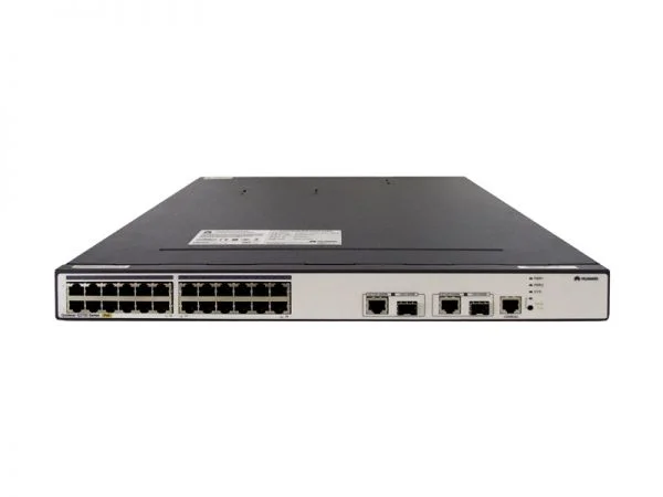 هواوی S2700-26TP-PWR-EI، سوئیچ هواوی S2700، دارای 24 پورت اترنت 10/100M، 2 پورت کمبو GE و PoE+