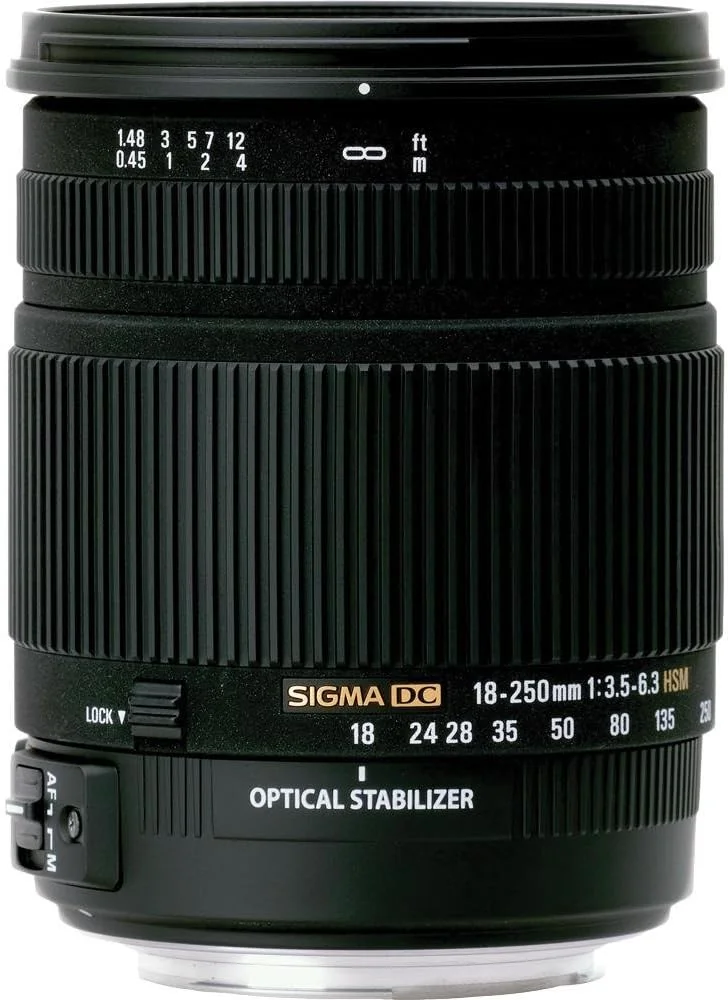 لنز سیگما 18-250mm F3.5-6.3 DC HSM با تثبیت کننده اپتیکال برای دوربین های دیجیتال SLR سونی