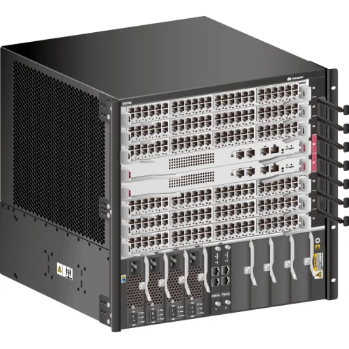 شاسی سوئیچ Huawei S9700 مدل EH1BS9706E01، دارای 6 اسلات، سازگار با FCC، سری S9706