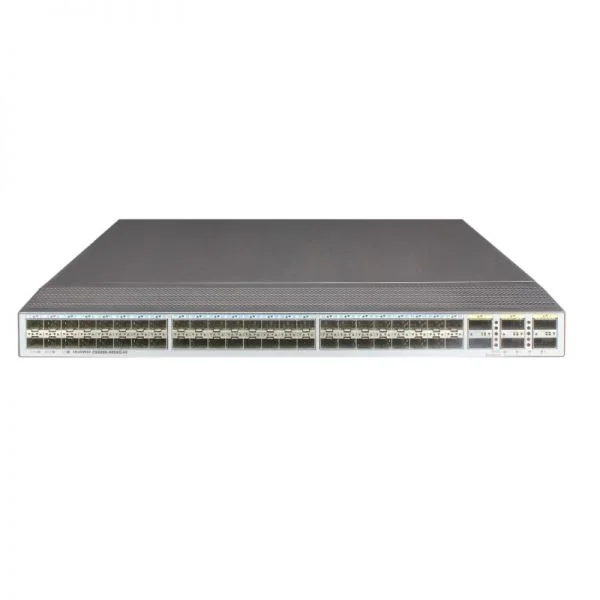 سوئیچ Huawei CE6800 مدل CE6856-HI-B-B0A، دارای 48 پورت 10GE SFP+/6 پورت 40GE QSFP+/2 منبع تغذیه AC