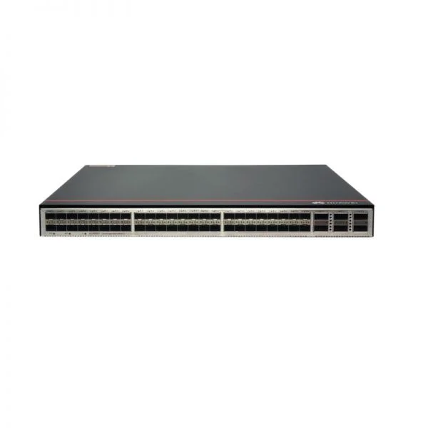 سوئیچ هوآوی CE6820H-48S6CQ-B، دارای 48 پورت 10G SFP+/6 پورت 100G QSFP28/2 منبع تغذیه AC