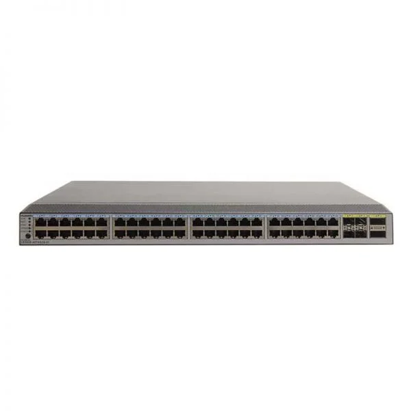 سوئیچ Huawei CE5800 مدل CE5850-48T4S2Q-HI-B، دارای ۴۸ پورت GE RJ45، چهار پورت 10GE SFP+ و دو پورت 40GE QSFP+