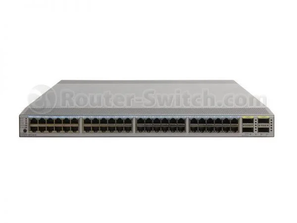 سوئیچ Huawei CE6850 مدل CE6850-EI-B-B00، دارای 48 پورت 10GE RJ45 / 4 پورت 40GE QSFP+ / 2 منبع تغذیه AC / 2 فن