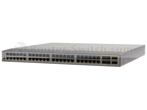 سوئیچ Huawei CE5800 مدل CE5850-EI-B00، دارای 48 پورت GE/4 پورت 10GE SFP+/2 پورت 40GE/2 عدد منبع تغذیه 150W AC/2 عدد فن