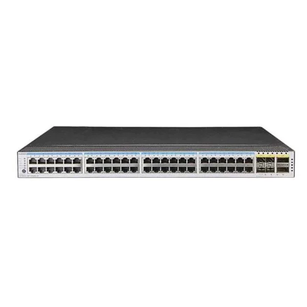 سوئیچ Huawei CE5800 مدل CE5855F-48T4S2Q-B، دارای 48 پورت 10GE RJ45/4 پورت 10GE SFP+/2 منبع تغذیه AC/4 فن