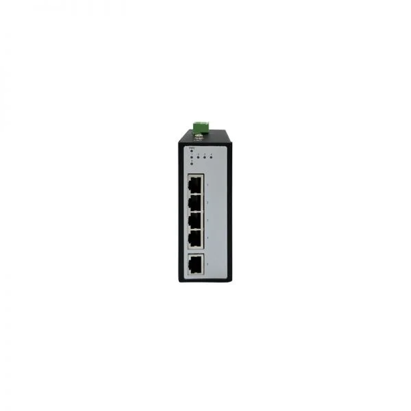 سوئیچ صنعتی غیر مدیریتی 5 پورت DIN-Rail سری MRD R37، مدل SDS300-A5R0050، دارای 5 پورت 10/100/1000BaseT