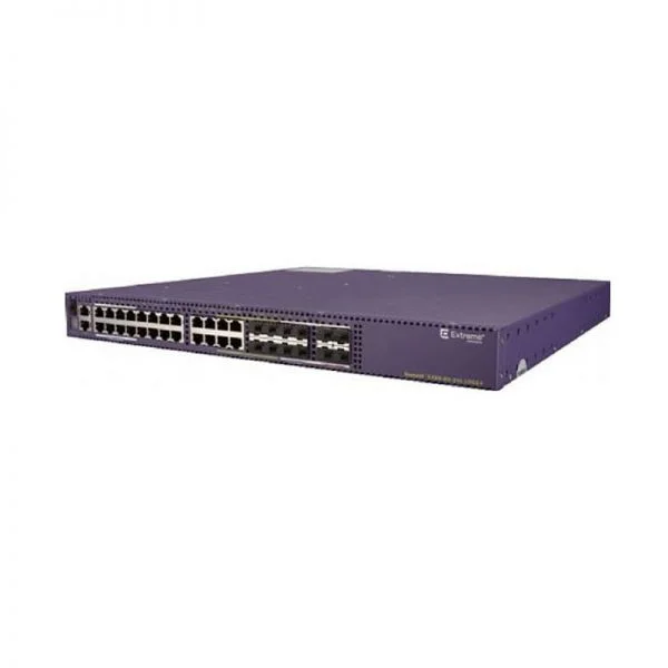 سوئیچ سری Extreme X460-G2 مدل X460-G2-24t-GE4، دارای 24 پورت 1G RJ45 / 8 پورت 1G SFP / 2 اسلات منبع تغذیه