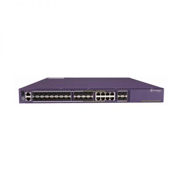 سوئیچ Extreme X460-G2 مدل X460-G2-24x-10GE4، دارای 24 پورت SFP با سرعت 100/1000BASE-X / 4 پورت SFP+ با سرعت 10G / 2 اسلات PSU
