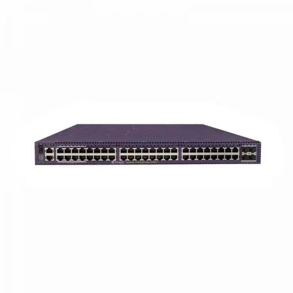 سوئیچ Extreme X460-G2 مدل X460-G2-48x-10GE4، دارای ۴۸ پورت SFP با سرعت ۱۰۰/۱۰۰۰BASE-X و ۴ پورت SFP+ با سرعت ۱۰G، بدون فن و منبع تغذیه