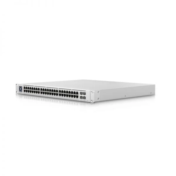 سوییچ یوبیکیوتی UBNT USW-Enterprise-48-PoE، دارای 48 پورت 2.5GbE PoE+ و 4 پورت 10G SFP+، مدیریت شده لایه 3