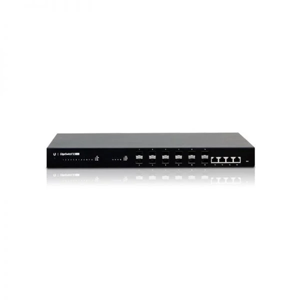 ES-12F، سوئیچ مدیریتی یوبیکیوتی EdgeSwitch، دارای ۱۲ پورت گیگابیتی SFP، پورت های فیبر