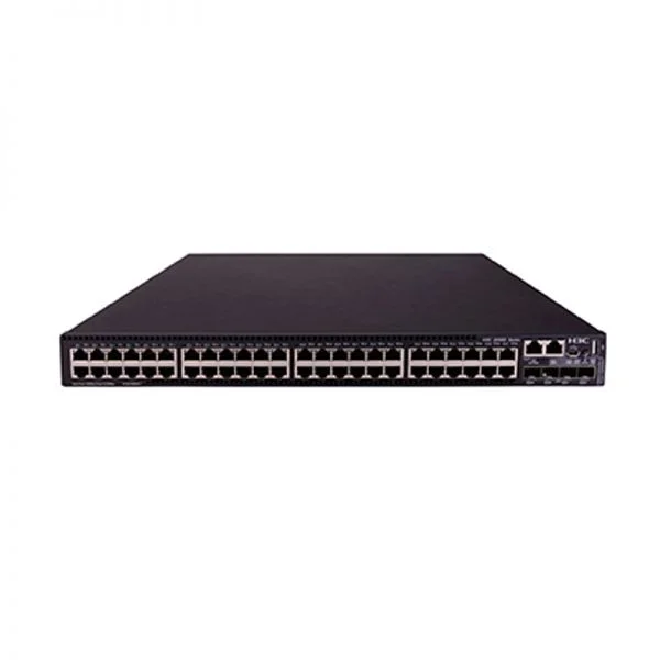 سوئیچ سری H3C S5560X مدل S5560X-54C-PWR-EI، دارای 48 پورت GE، 4 پورت 10G SFP+، 1 اسلات توسعه