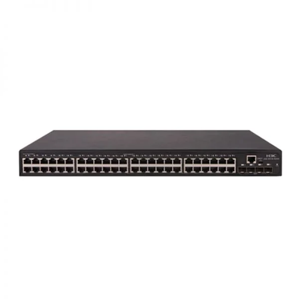 سوئیچ اترنت لایه 2 سری H3C S5130S مدل S5130S-52S-SI، دارای 48 پورت GE RJ45 و 4 پورت 10GE SFP+