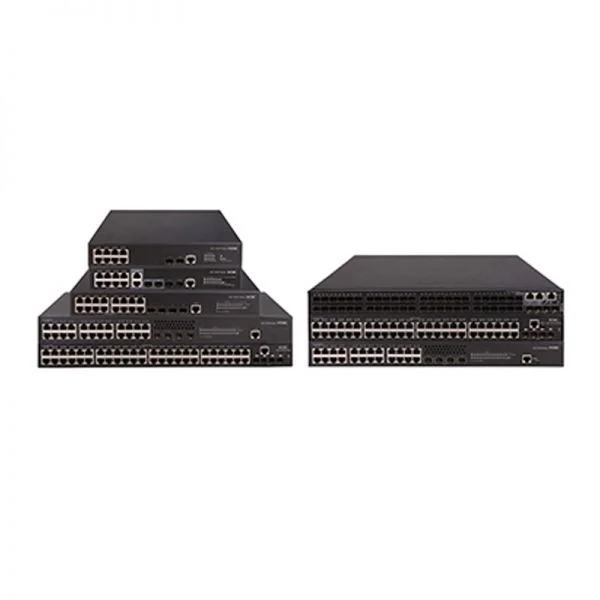 سوئیچ H3C S5130 مدل S5130S-28TP-EI، دارای 24 پورت GE RJ45، دو پورت 10GE SFP+ و دو پورت 10GE RJ45، منبع تغذیه AC