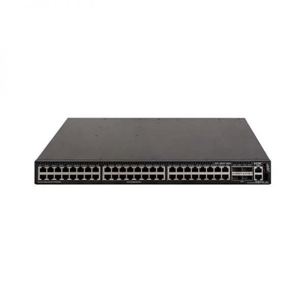 H3C S6520X-54XC-UPWR-SI، سوئیچ H3C S6520X، دارای ۴۸ پورت 10GBase-T UPoE، چهار پورت QSFP+ و یک اسلات توسعه