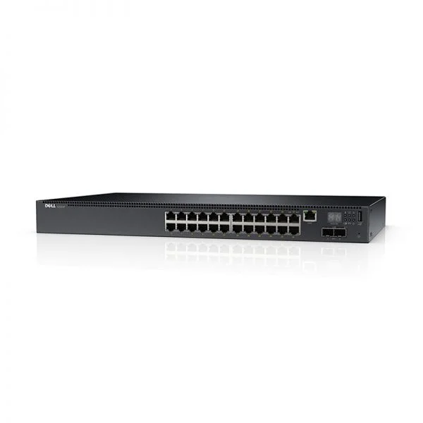 سوئیچ شبکه دل N2024P، دارای 24 پورت 1GbE POE+/2 پورت 10GbE SFP+/قابلیت استک