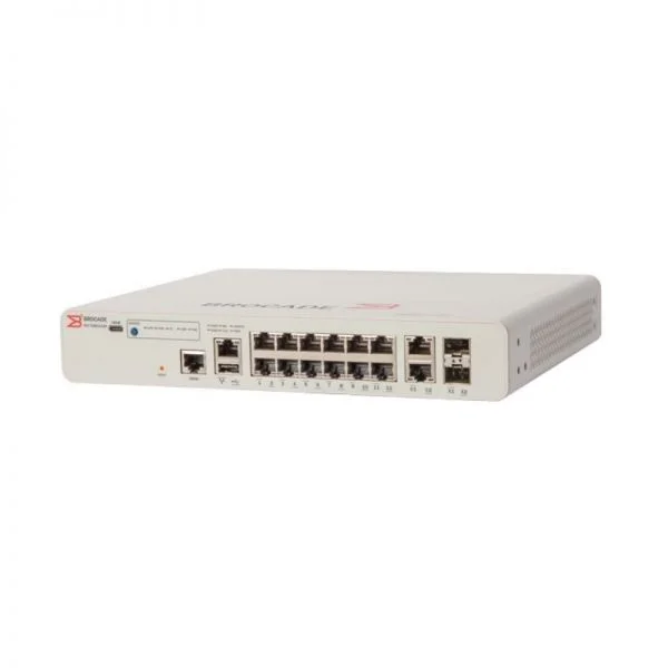 سوئیچ Ruckus ICX7150 مدل ICX7150-C12P-2X1G، دارای ۱۲ پورت PoE+ 1G و ۲ پورت 1G RJ45 و توان PoE ۱۲۴ وات