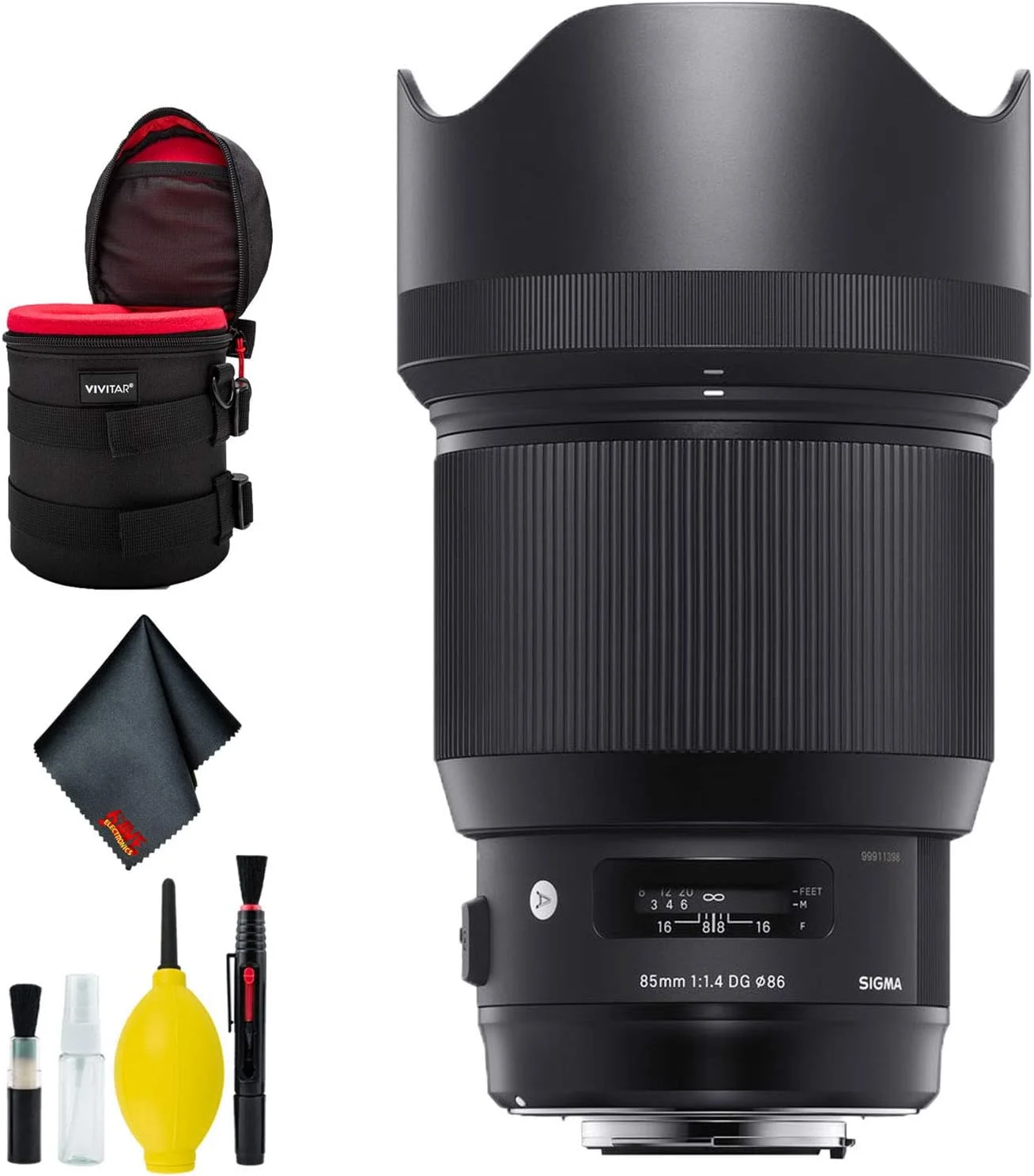 لنز سیگما 85mm f/1.4 DG HSM Art برای نیکون F (نسخه ایالات متحده) به همراه کیف لنز و کیت تمیز کننده لنز دوربین 6AVE لنز سیگما 85mm f/1.4 DG HSM Art برای نیکون F (نسخه ایالات متحده) به همراه کیف لنز و کیت تمیز کننده لنز دوربین 6AVE