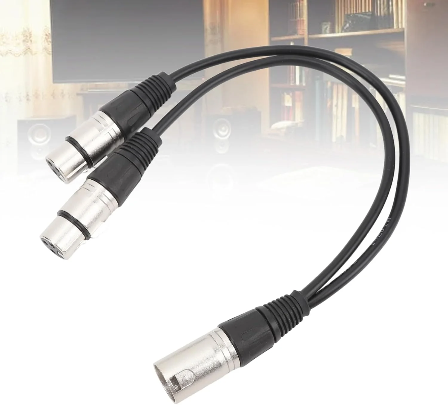 کابل تبدیل XLR نر به دو XLR ماده Annadue، کابل محافظ دار OFC با گیج 22 AWG برای میکسر، آمپلی فایر، بلندگو، استودیو، KTV، سینمای خانگی، یکپارچگی سیگنال، محافظت با چگالی بالا