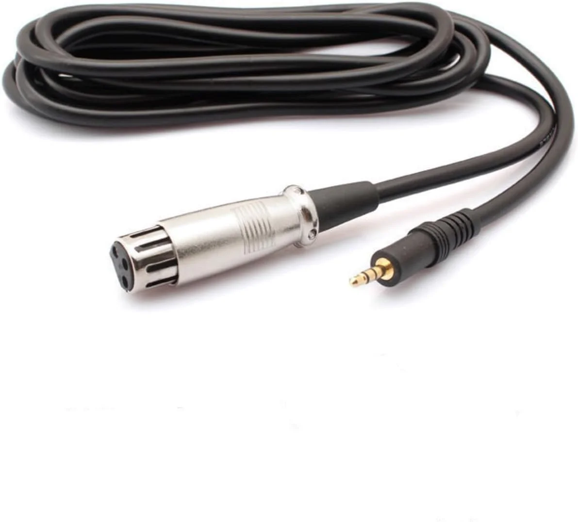 کابل SKEIDO XLR 3 پین مادگی به جک 3.5 میلی‌متری برای اتصال میکروفون به کامپیوتر، میکسرها و آمپلی‌فایرها، بادوام و چندمنظوره برای استودیوها و اجراهای زنده، اتصال آسان - 2.5 متر